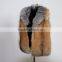 2016/2017 Retail Hot Sale Natural Red Fox Fur Vest With Silver Fox Fur Collar for Fashion Women Fur Gilet With Cheap Price