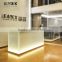 elegant and simple design office furniture receptiion desk with LED lights