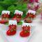 New arrival resin Christmas sock flatback resin for hair bows resin cabochons