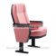 Hot selling modern comfortable design red fabric auditorium chair with hide writing pad