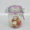 200ml Glass Spice Jar With Glass Locklid &Silicon Ring