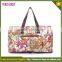 Korean fashion brand printed flower young ladies tote bag