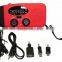 new Multi Function Solar Panel LED Flashlight FM Radio Phone Battery Charger