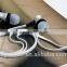 Flat cable in-ear earphone with mic, colorful earphone earpod, China manufacturer