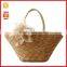 Beautiful lady straw bag with flower,beautiful lady bag,straw bag
