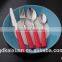 South American Market Plastic Handle Stainless Steel Flatware Bulk Sell