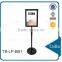 TB-LP-SB1 Silver & Black Color sign poster stands