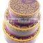 2016 hot selling food grade cookies round tin box set