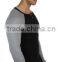 t shirt men long sleeves t shirt with large round neck and bouttons