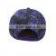 customize design your own logo 100%polyester starry sky plain snapback hats wholesale