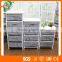 Small Wooden Bamboo Drawers Low Storage Cabinets