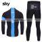 men's sport wear sky bike uniform set specialized cycling clothing