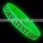 2016 Logo Printed Silicon Bracelet Bulk Cheap Custom Silicon Wristband