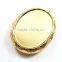 30x40mm gold plated brass oval big bezel tray setting photo locket pendant charm DIY supplies 1126005