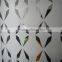 titanium with acid etched glass ,acid for glass etching, flower design glass etching