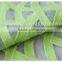 High quality newest design mesh embroidery green lace fabric water soluble