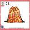 Brand new 2016 escolar backpack 3D printing travel softback man women mochila feminina drawstring bag backpack pizza