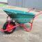 85L Wheelbarrow with Green Plastic Tray for Garden Use