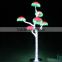 Home garden decorative 300cm Height outdoor artificial green with red flashing LED solar lighted up mushroom trees EDS06 1425