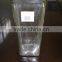 machine made glass vase for Home Decoration / square glass vase