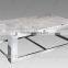 Stainless steel morden marble top offee table