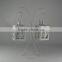 Metal stand with two angel lantern