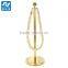 Rope stand barricade for portable barrier stanchion