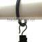 Rod Ring With Clip Hanging / A Ring With A Clip / Iron Curtain Ring With Clip Black Coated