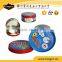 Promotion customized size Round small metal tin box for candy and cookies