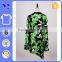 Printing V shape neckline cropped hem three tones reflective dress