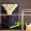 Classical black customized flower box folding style to save shipping cost