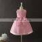 2017 girls dresses children frocks designs pink Lovely Bow-knot Vietnam 1 year baby girl dresses images first Communion dresses