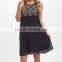 New Design Maternity Dresses With Black Lace-Top Maternity A-Line Dress Pretty Women Clothes WD80817-6