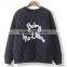 Unisex Autumn/winter Korean Style Diamond-type Lattice Cotton/polyester Pullover Sweatshirts Campus Wear