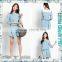 Cute lightly bleach lace decorated womens hot sales short dress