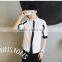 Seven men solid color shirt sleeve shirt