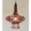 droplight 1 Light Classical Droplight Restoring Ancient Ways Antique Brass Spray Lacquer Glass Metal