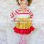 adorable turkey embroidery chevron thanksgiving boutique girls dress