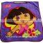 Kid's 100% cotton hooded towel velour , reactive printed design