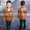 B40701A 2017 winter new arrival boys fur coats