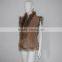 SJ185-01 UK Design Tongxiang Fur Big Raccoon Collar Suede Vests