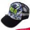Wholesale fashion 5 panel digital print trucker cap with piping