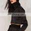 Wholesale Woman Coats and Jackets, Women High Neck Black Track Jacket