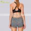 2017 new design contrast sports bra with crossed back strap