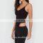 New Style Black Halter Neck Customized Logo Adult Bodysuit