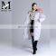 2017 Hot Sale Fashion Ladies Slim Fit Down Coat With Belt New Design Popular Long Coats Women