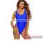 Royal Blue Strappy High Leg Lace Up Back One Piece Swimsuit Sexi Ladies Mature Bikini Swimsuits