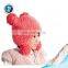 Colorful plush animal hat animal head hat real fur hat