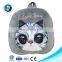 Promotional Cheap Yiwu Soft Plush Toys For Kids Cute 3D Embroidery School Kid Backpacks Cat Backpacks