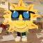 New design!!!HI CE funny sun mascot costume for adult size,cartoon character mascot costume with high quality